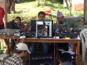 Radio Sindhu in Chautara resurrected under a temporary shelter